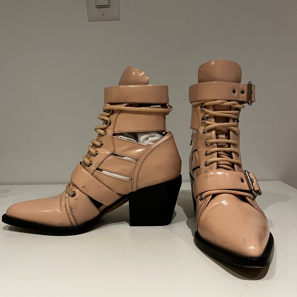 Chloe Rylee Bootie in Light Pink - Picture 2 of 5